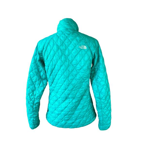 The North Face Women’s Thermaball Lightweight Packable Puffer Jacket Sz S Teal - Picture 10 of 14